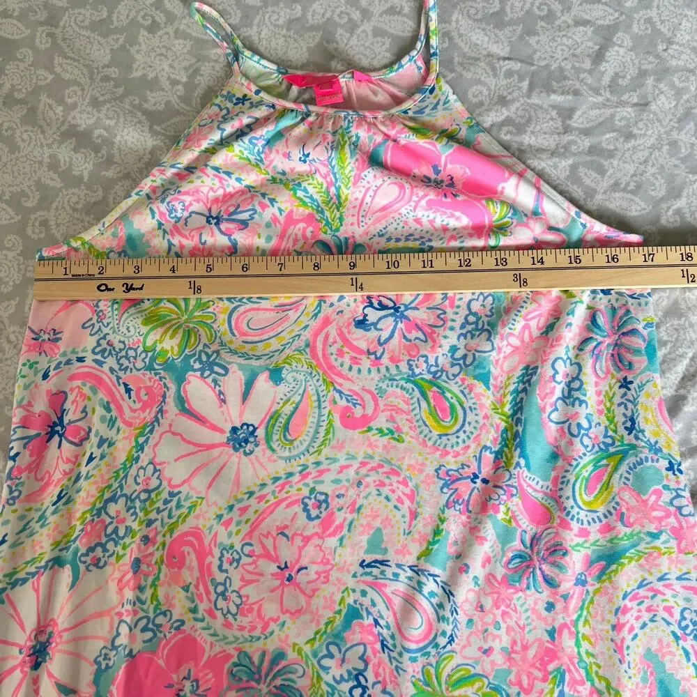 Lilly Pulitzer Mabry Halter Dress In Flock Full Of Fun Size XS - Picture 10 of 12